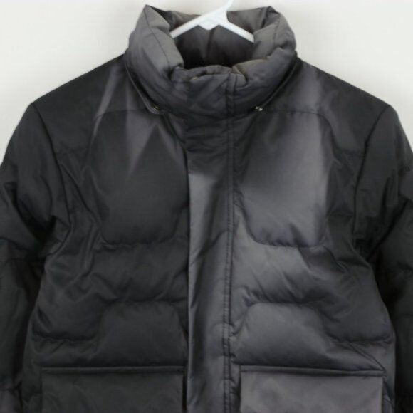 Reima Kids Size 9 Black Gray Quilted Full Zip Duck Down Insulated Winter Jacket - Picture 2 of 11